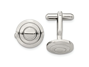 Stainless Steel Polished Cuff Links