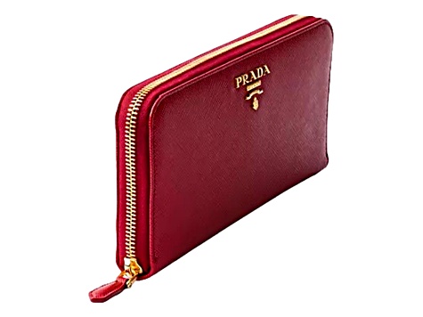 【関税&送料込】Prada Saffiano Leather Continental Wallet Prada Saffiano Metal Red Leather Continental Wallet - 17KMGA