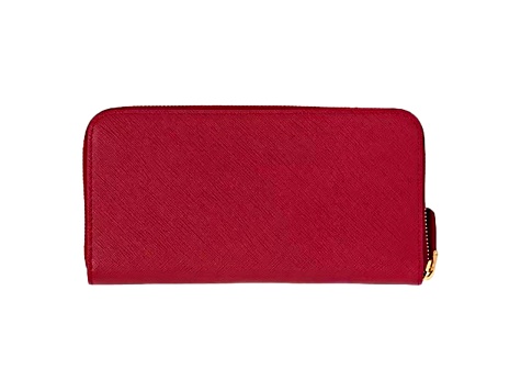 【関税&送料込】Prada Saffiano Leather Continental Wallet Prada Saffiano Metal Red Leather Continental Wallet - 17KMGA