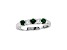 0.50ctw Emerald and Diamond Band Ring in 14k White Gold