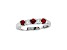 0.55ctw Ruby and Diamond Band Ring in 14k White Gold