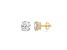 14K Yellow Gold 1.00 Ctw Round Lab-Grown Diamond Studs, E Color VS1 Clarity