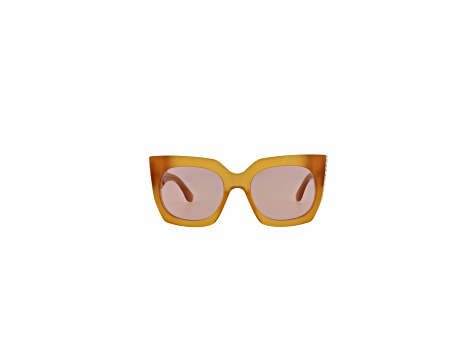 Alaia Square Full-Frame Yellow Acetate Sunglasses - 17MNXA | JTV