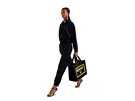 Fendi x Versace Fendace Black Canvas Convertible Large Fendi x Versace Fendace Black Canvas Convertible Large