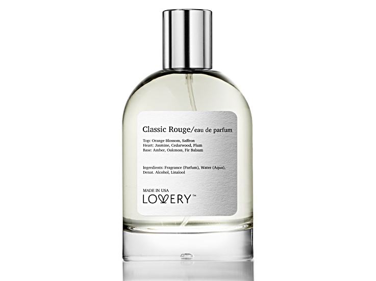 Lovery Classic Rouge Eau de Parfum Spray - 3.38 oz (100 ml), Made in USA