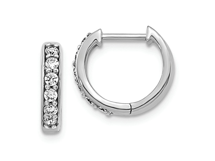 Rhodium Over 10k White Gold 7/16