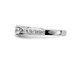 Rhodium Over 14K White Gold Lab Grown Diamond VS/SI GH, Complete Engagement Ring 0.74ctw