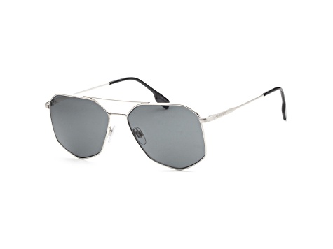 Burberry Men's Ozwald 58mm Silver Sunglasses | BE3139-100587