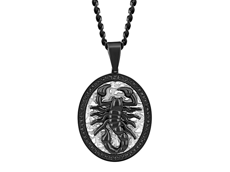 Obtained Enslavement　ブラックメタル　blackl Black Ion-Plated Stainless Steel and Black Diamond Scorpion