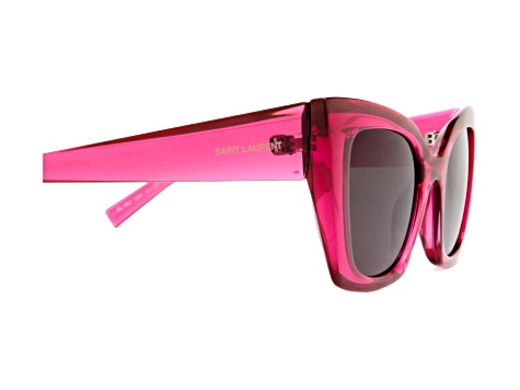 Saint Laurent Pink Sunglasses with Black Case Saint Laurent Vibrant Pink Sunglasses with Black Case main image 2