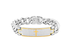 Stainless Steel Lord's Prayer ID Bracelet