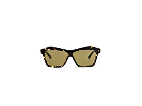 Bottega Veneta Cat Eye Full-Frame Brown Tortoise Acetate Sunglasses