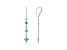 Judith Ripka 6ctw Square Sky Blue Bella Luce Rhodium Over Silver Long Dangle Earrings