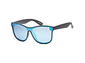 N.O.A Men's Blue Mirror Sunglasses  | NOAEW-001BUMR