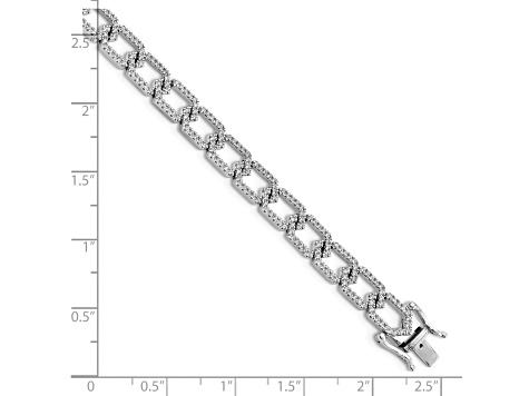 14K White Gold Lab Grown Diamond VS/SI GH, Bracelet