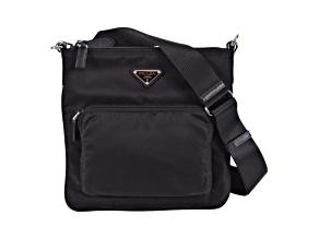 Prada Tessuto Nylon Sport Black Messenger Crossbody Bag