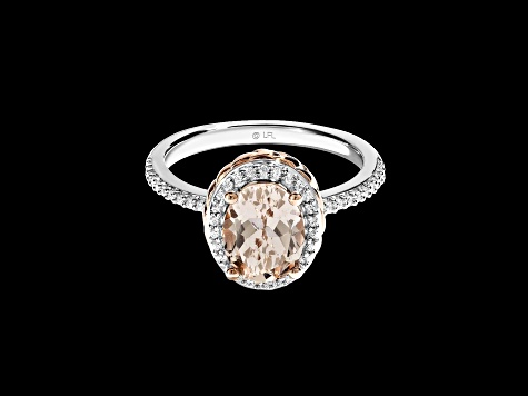Star Wars™ Fine Jewelry Galactic Royalty Morganite & Diamond Rhodium Over Silver With 10k Gold Ring