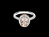 Star Wars™ Fine Jewelry Galactic Royalty Morganite & Diamond Rhodium Over Silver With 10k Gold Ring