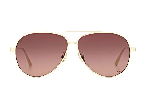 Dior Cannage A1U Gold Aviator Frame / Gradient Brown Pink  display picture 1