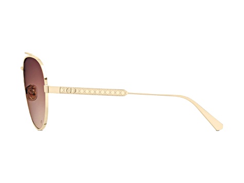 Dior Cannage A1U Gold Aviator Frame / Gradient Brown Pink  display picture 3