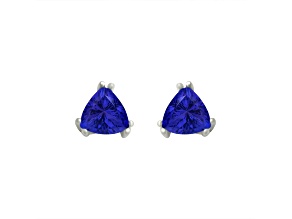 Tanzanite Rhodium Over 14k White Gold Earrings 0.79ctw