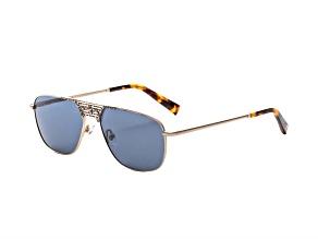 Elton John CONCORDE 3 Gold Tone Aviator Frame / Blue Lenses Sunglasses