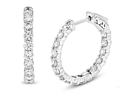 2.50 ctw Diamond Earrings in 14K White Gold