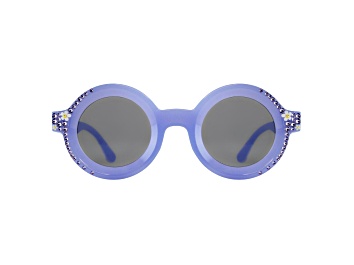 Picture of Purple Crystal Round Frame Sunglasses