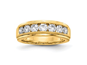 10K Yellow Gold Lab Grown Diamond, SI1/SI2, G H I, Men's Ring