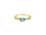 Judith Ripka Sky Blue Topaz And Cubic Zirconia 14K Gold Clad Ring 1.00ctw