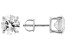14K White Gold Round IGI Certified Lab Grown Diamond Stud Earrings 4.0ctw, F Color/VS2 Clarity