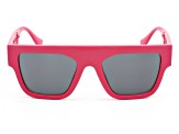 Versace Pink Square Frames / Gray Lenses Sunglasses