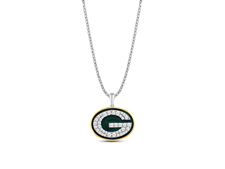 True Fans Green Bay Packers Pendant With 18" Chain