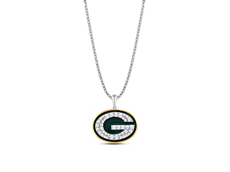 True Fans Green Bay Packers Pendant With 18" Chain