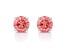 Pink Lab-Grown Diamond 14kt White Gold Stud Earrings 2.00ctw