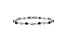 Rhodium Over 14k White Gold Blue Sapphire and White Sapphire Bracelet