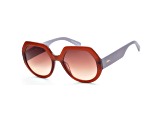 Longchamp Women's 55mm Brown and Lavender Geometric Sunglasses | LO655S-200