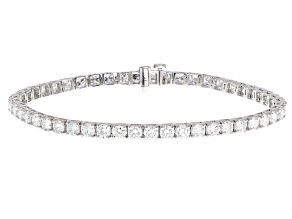 White Lab-Grown Diamond, 14k White Gold Bracelet 7.00ctw
