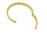 Judith Ripka 1.05ctw Bella Luce Diamond Simulant 14k Gold Clad Cuff Bracelet