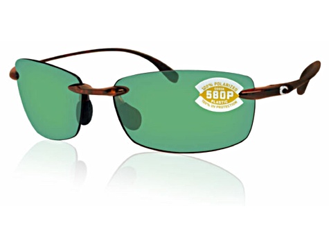 Costa Del Mar Ballast Sunglasses Tortoise/Copper Green Polarized 580P 60mm
