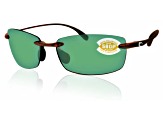 Costa Del Mar Ballast Sunglasses Tortoise/Copper Green Polarized 580P 60mm