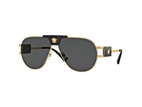 Versace Men's Fashion 63mm Gold Sunglasses|VE2252-100287-63