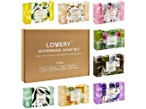 Lovery Handmade Soap Set - 8 Piece Variety Pack, Luxury Bath Soap Gift ...
