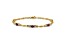 10k Yellow Gold and Rhodium Over 10k Yellow Gold Diamond and Ruby Bracelet