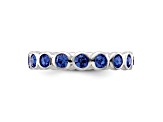 Sterling Silver Stackable Expressions Blue Crystal Ring
