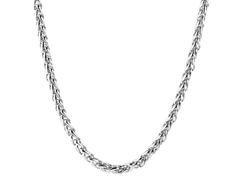 Invicta Jewelry Men's Spiga Chain Stainless Steel Necklace (3mm) - 24"