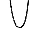 Invicta Jewelry Men's Spiga Chain Black Steel Necklace (3mm) - 24"