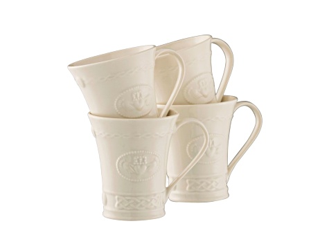 Belleek Claddagh Set of 4 Mug