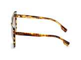 Burberry Women's Tasmin 55mm Checker Striped Brown Sunglasses|BE4366-398113-55
