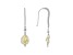 Judith Ripka 7ctw Pear Canary Bella Luce Diamond Simulant Rhodium Over Silver Earrings w/White Topaz